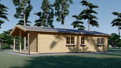 Fritidshus LINCOLN (66 mm), 6×12 m, 72 m²