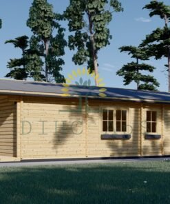 Fritidshus LINCOLN (66 mm), 6×12 m, 72 m²