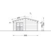 Fritidshus LINCOLN (66 mm), 6×12 m, 72 m²