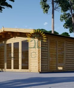 Attefallshus MARTA (44 mm), 5×4 m, 20 m²