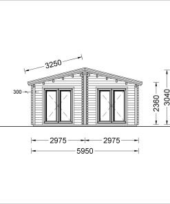 Fritidshus MEGAN (66 mm), 60 m²