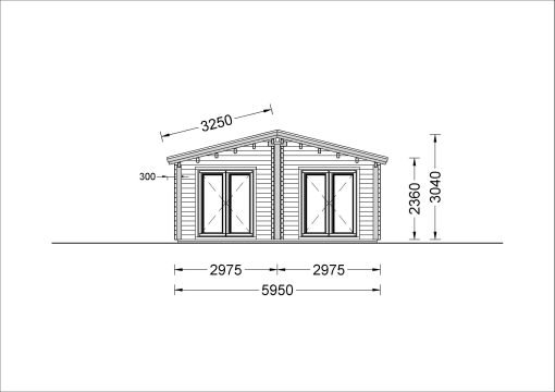 Fritidshus MEGAN (66 mm), 60 m²