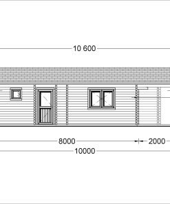 Fritidshus MEGAN (66 mm), 60 m²