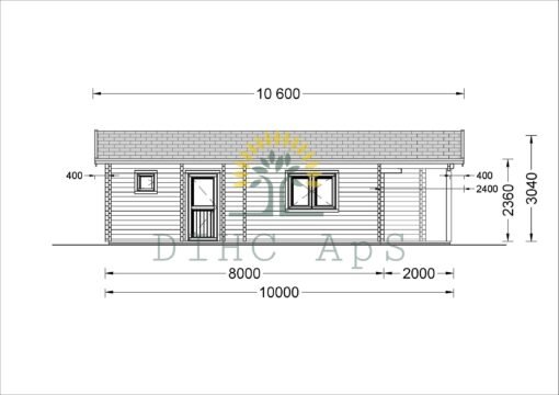Fritidshus MEGAN (66 mm), 60 m²