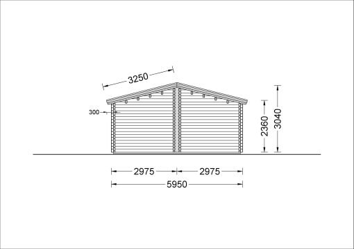 Fritidshus MEGAN (66 mm), 60 m²