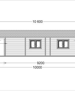 Fritidshus MEGAN (66 mm), 60 m²