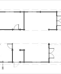 Fritidshus MEGAN (66 mm), 60 m²