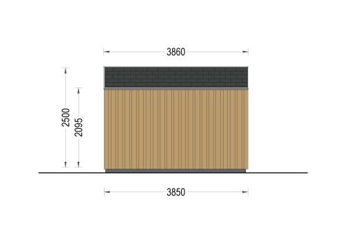Friggebod PIA 12 m² (34 mm + 19 mm träbeklädnad)