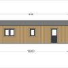 Fritidshus SELENE 63 m² (44 mm + träbeklädnad)
