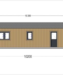Fritidshus SELENE 63 m² (44 mm + träbeklädnad)