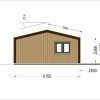 Fritidshus SELENE 63 m² (44 mm + träbeklädnad)