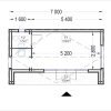 Attefallshus TINA, 7×4 m, 20 m² (34 mm + 19 mm träbeklädnad)