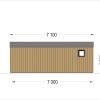 Attefallshus TINA, 7×4 m, 20 m² (34 mm + 19 mm träbeklädnad)