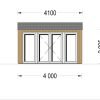 Friggebod TINA, 4×4 m, 12 m² (34 mm + 19 mm träbeklädnad)