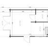 Attefallshus med loft Scandi 3,7 m x 5,4 m 44mm