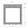 Lyxig bastu 2.3 m x 2.3 m