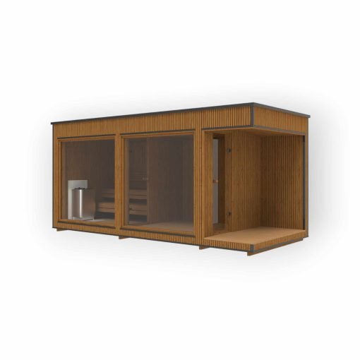 Lyxig bastu 2.3 m x 5.4 m