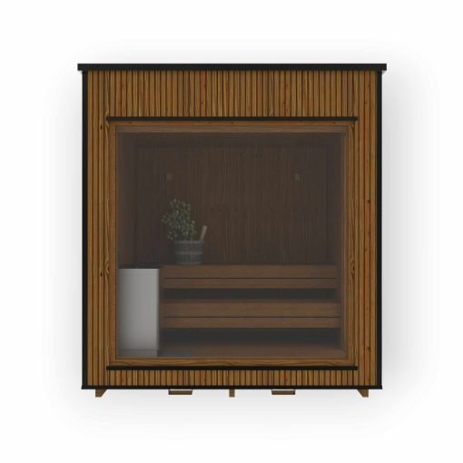 Lyxig bastu 2.3 m x 2.3 m