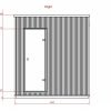 Lyxig bastu 2.3 m x 2.3 m