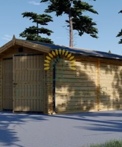 Trä garage (3.20 x 5.20), 44mm