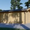 Trä garage (3.20 x 5.20), 44mm