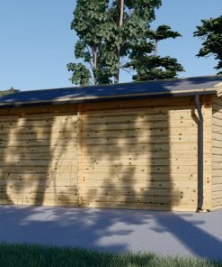 Trä garage (3.20 x 5.20), 44mm