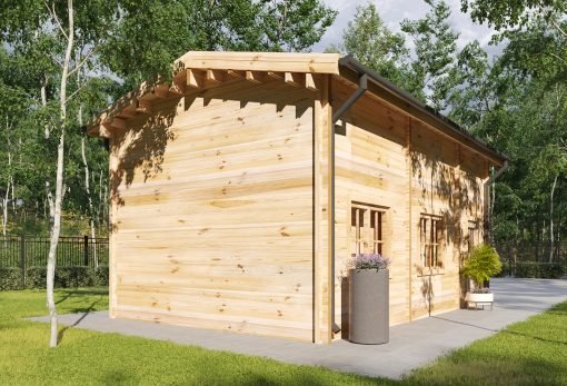 Garage för Camper (44 mm), 4×8 m, 32 m²