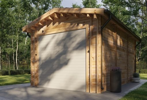 Garage för Camper (44 mm), 4×8 m, 32 m²