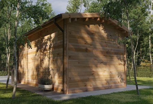 Garage för Camper (44 mm), 4×8 m, 32 m²