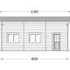 Garage för Camper (44 mm), 4×8 m, 32 m²