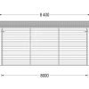 Garage för Camper (44 mm), 4×8 m, 32 m²
