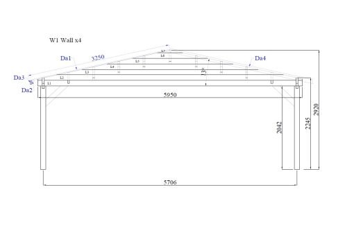 Carport 36 m²