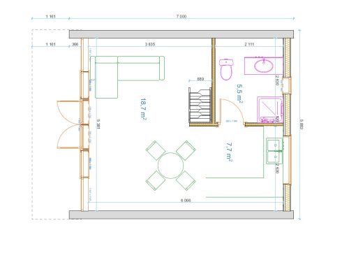 A-hus 32 m²