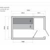 Lyxig bastu 2.3m x 3.4m