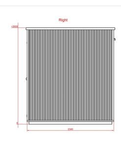 Lyxig bastu 2.3m x 3.4m