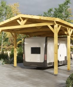 Carport för husvagn (10.4m x 5.4 m x 4.1 m)