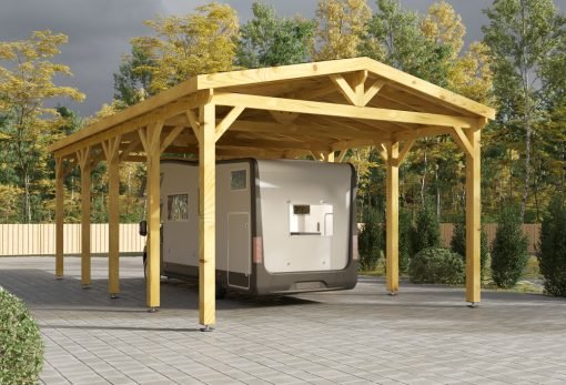 Carport för husvagn (10.4m x 5.4 m x 4.1 m)