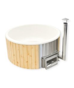 Badtunna med horisontell kamin Ø1,8 / Ø2,0 m