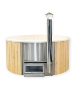 Badtunna med horisontell kamin Ø1,8 / Ø2,0 m