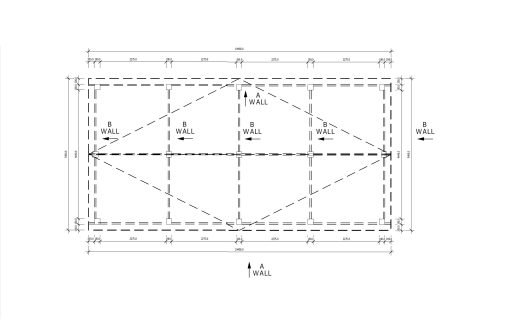 Carport för husvagn (10.4m x 5.4 m x 4.1 m)