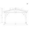 Stark carport Hercules (5 m x 6 m)