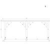 Stark carport Hercules (5 m x 6 m)