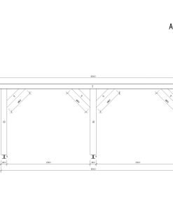 Stark carport Hercules (5 m x 6 m)