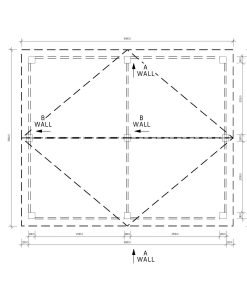 Stark carport Hercules (5 m x 6 m) - Plan