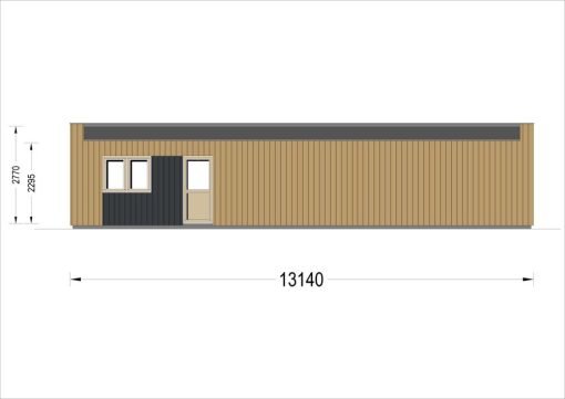 Trähus med Fasadbeklädnad KAYA 3 (44 mm + Fasadbeklädnad), 70 m² - Bild 11