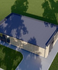 Trähus med Fasadbeklädnad KAYA 3 (44 mm + Fasadbeklädnad), 70 m