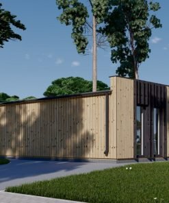 Trähus med Fasadbeklädnad KAYA 3 (44 mm + Fasadbeklädnad), 70 m