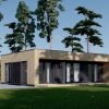 Litet trähus KAYA 1 (44 mm + träbeklädnad), 48 m²
