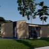 Litet trähus KAYA 1 (44 mm + träbeklädnad), 48 m²