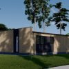 Midi - trähus KAYA 2 (44 mm + träbeklädnad), 64 m²